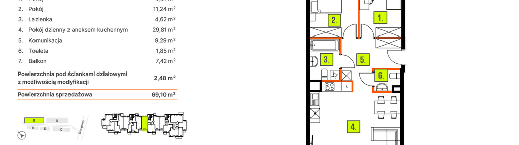 Mieszkanie w inwestycji: Osiedle BLASK - Etap I