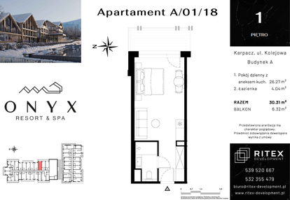 Mieszkanie w inwestycji: Onyx Resort & Spa