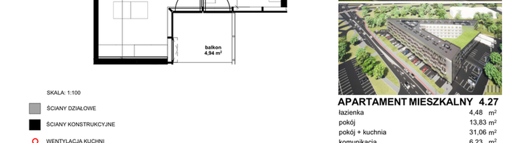 Mieszkanie w inwestycji: Apartamentowiec Zwycięska 3