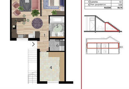 Mieszkanie w inwestycji: Osiedle Przyjazne Quart - etap IV