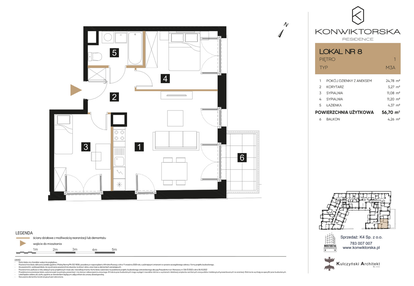 Mieszkanie w inwestycji: Konwiktorska Residence