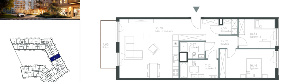Mieszkanie w inwestycji: Piano