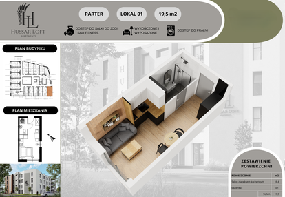 Mieszkanie w inwestycji: Hussar Loft - Apartamenty inwestycyjne