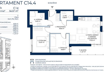 Mieszkanie w inwestycji: Sol Marina etap III