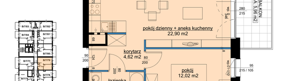 Mieszkanie w inwestycji: Osiedle Hawelańska etap III - bud. B