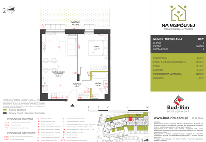 Mieszkanie w inwestycji: Na Wspólnej