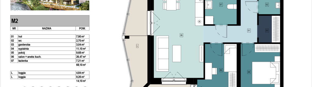 Mieszkanie w inwestycji: Panorama Kwiatkowskiego