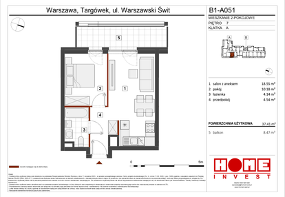 Mieszkanie w inwestycji: Warszawski Świt etap VIII