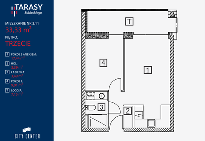 Mieszkanie w inwestycji: Tarasy Sobieskiego