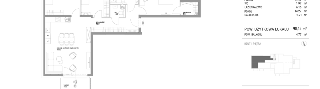 Mieszkanie w inwestycji: Kamienice Pruszczańskie