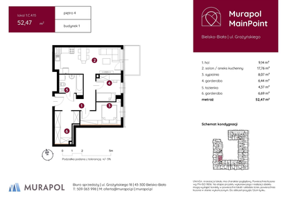 Mieszkanie w inwestycji: Murapol MainPoint