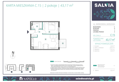Mieszkanie w inwestycji: Osiedle Salvia