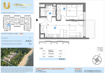 Mieszkanie w inwestycji: Ustronie Luxury Apartments