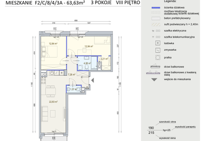 Mieszkanie w inwestycji: Modern Mokotów etap 6, budynek F1 i F2