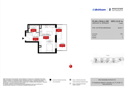 Mieszkanie w inwestycji: Przystań Reymonta etap II