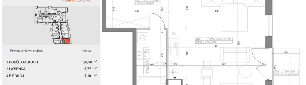 Mieszkanie w inwestycji: Industria etap I-B