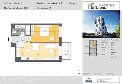 Mieszkanie w inwestycji: Dworzysko Park - Etap III