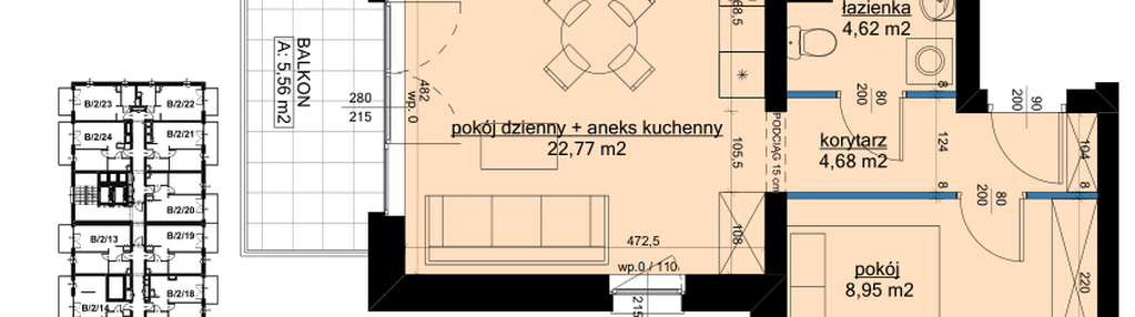 Mieszkanie w inwestycji: Osiedle Hawelańska etap III - bud. B