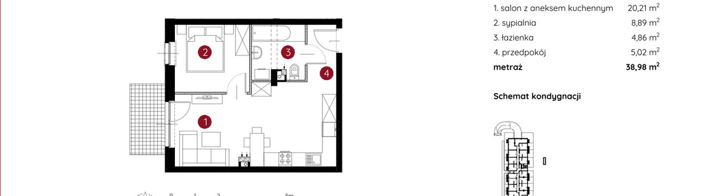 Mieszkanie w inwestycji: Murapol Helio