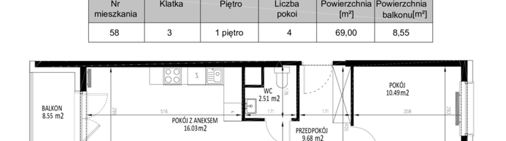 Mieszkanie w inwestycji: Krakowskie Tarasy etap V