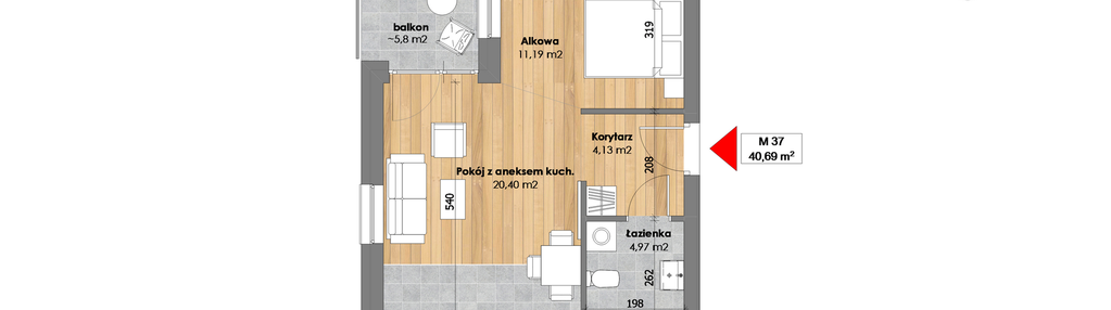 Mieszkanie w inwestycji: Przy Kochanowskiego