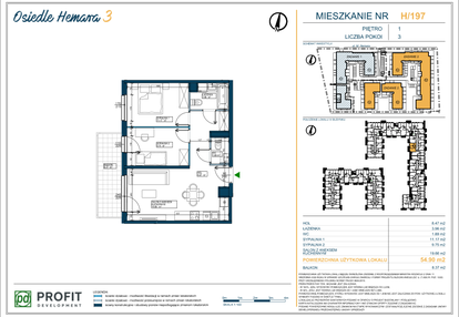 Mieszkanie w inwestycji: Osiedle Hemara - etap III bud. 2 i 3