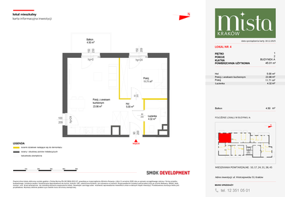 Mieszkanie w inwestycji: MISTA Kraków