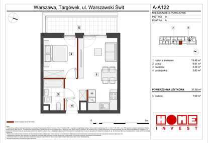 Mieszkanie w inwestycji: Warszawski Świt etap VII