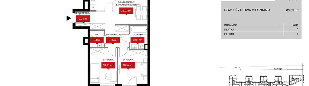 Mieszkanie w inwestycji: Przystań Reymonta