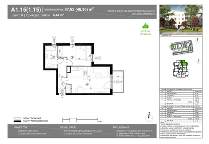Mieszkanie w inwestycji: Zielone Zamienie VIII