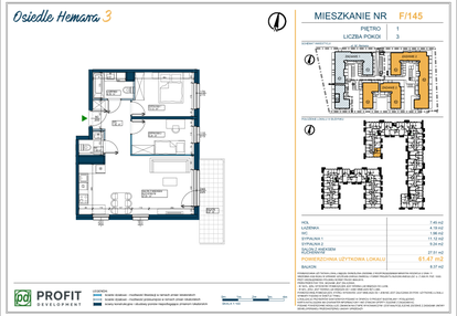 Mieszkanie w inwestycji: Osiedle Hemara - etap III bud. 2 i 3