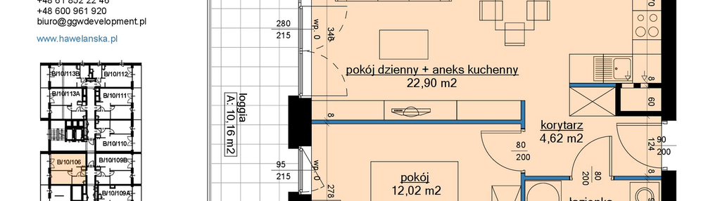 Mieszkanie w inwestycji: Osiedle Hawelańska etap III - bud. B