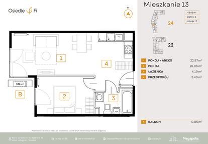 Mieszkanie w inwestycji: Osiedle Fi bud. 22, 24