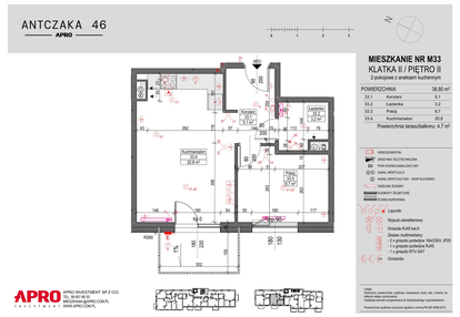 Mieszkanie w inwestycji: Antczaka 46