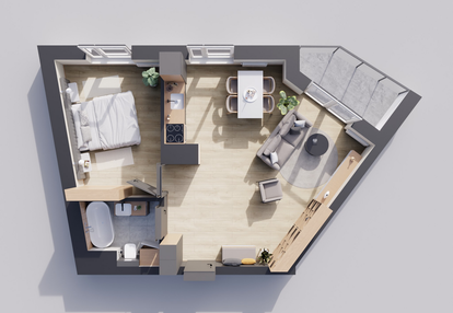 Mieszkanie w inwestycji: Odrzańskie Bulvary