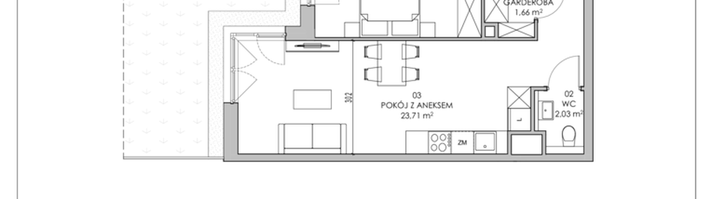 Mieszkanie w inwestycji: Skwer Harmonia II