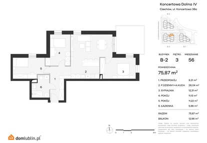 Mieszkanie w inwestycji: Koncertowa Dolina