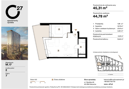 Mieszkanie w inwestycji: O27 Apartamenty Opolska