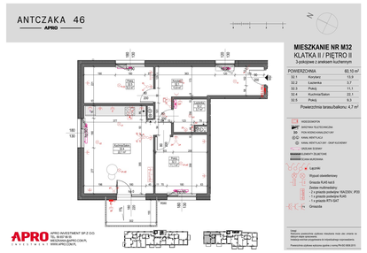 Mieszkanie w inwestycji: Antczaka 46