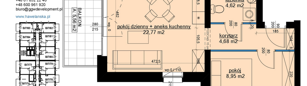 Mieszkanie w inwestycji: Osiedle Hawelańska etap III - bud. B