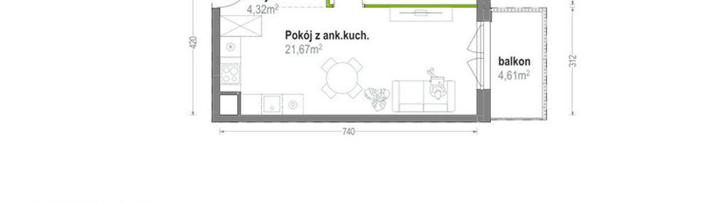 Mieszkanie w inwestycji: Głębocka Vita