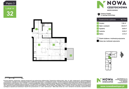Mieszkanie w inwestycji: Nowa Częstochowa Mościckiego