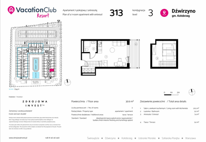 Mieszkanie w inwestycji: VacationClub Resort