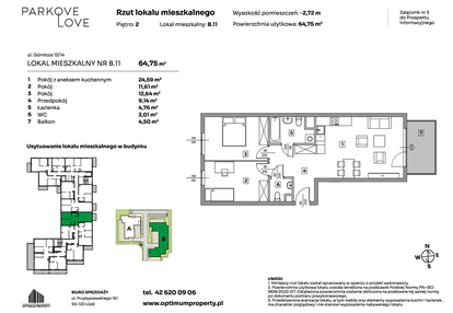 Mieszkanie w inwestycji: Parkove Love