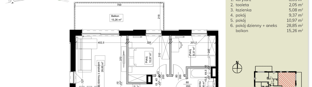 Mieszkanie w inwestycji: Apartamenty przy Parku Szczytnickim