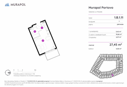 Mieszkanie w inwestycji: Murapol Portovo etap II