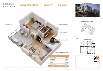 Mieszkanie w inwestycji: Rondo Ceglana etap II