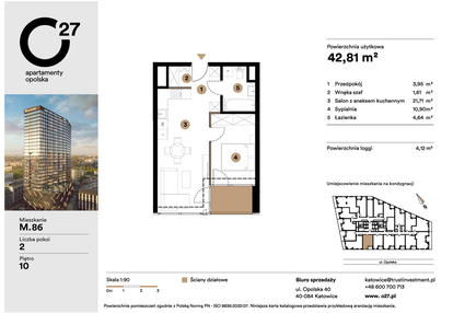 Mieszkanie w inwestycji: O27 Apartamenty Opolska