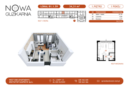 Mieszkanie w inwestycji: Nowa Guzikarnia
