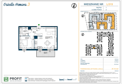 Mieszkanie w inwestycji: Osiedle Hemara - etap III bud. 2 i 3